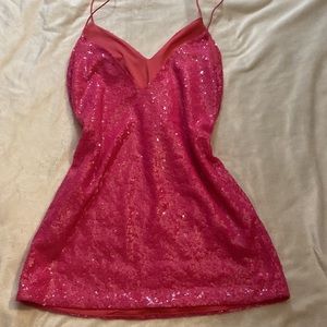 Pink Sequence Pretty Little Thing Dress